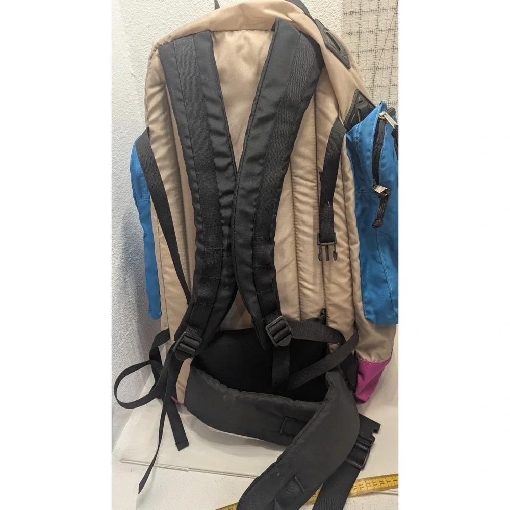 Vintage Kelty  Snipe Backpack Blue Pink Hiking Daypack 90s Korea